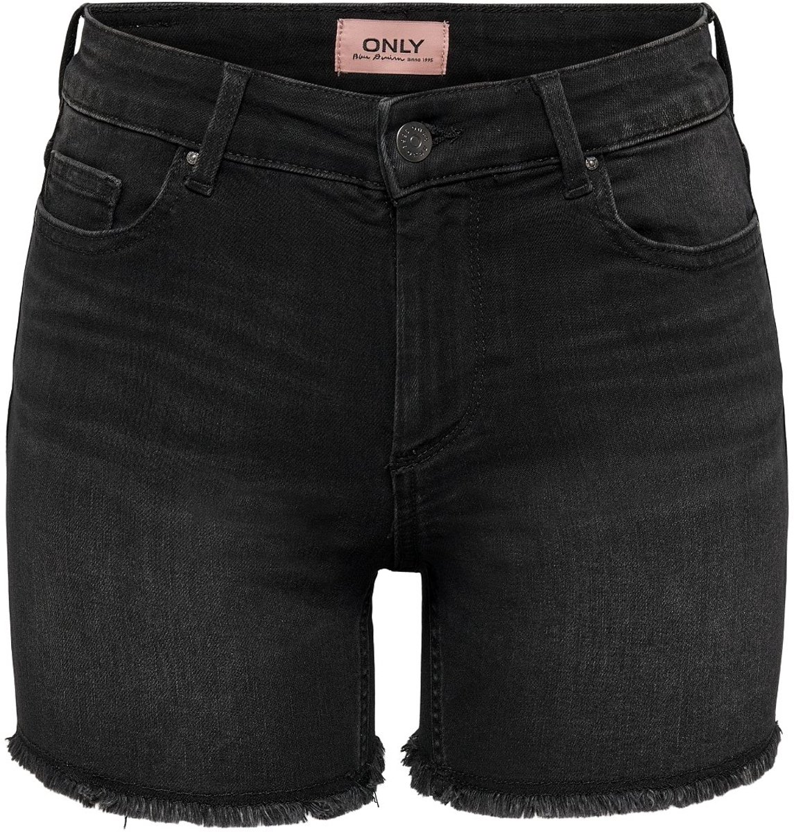ONLY ONLBLUSH MID SK DNM SHORTS NOOS Dames Broek - Black Denim