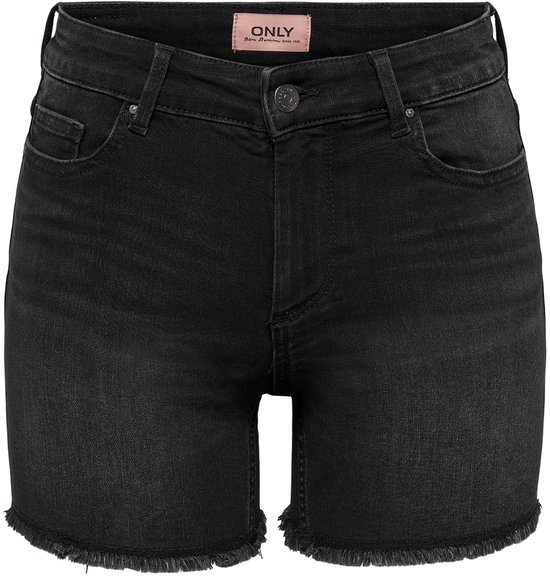 ONLY ONLBLUSH MID SK DNM SHORTS NOOS Dames Broek - Black Denim