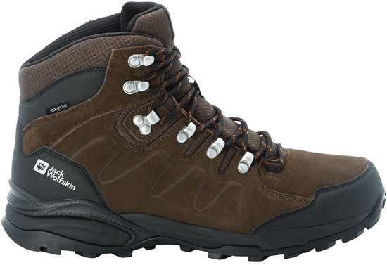 Jack Wolfskin Refugio Texapore Mid Men - Chaussure de randonnée - Homme - Marron/Phantom - Taille 42