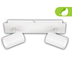 BRILONER Isil – Ultra Efficient Opbouwspot – plafondspots met met energieklasse A lampen – zwenkbaar spotjes – wit – 29cm