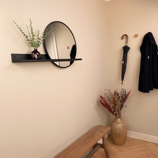 Par Bresi - Étagère murale Belvi avec miroir noir