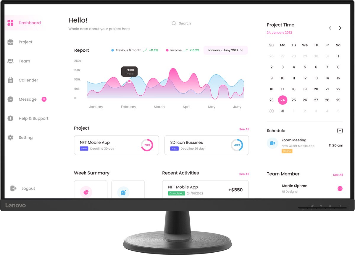 Lenovo D32-40 Monitor