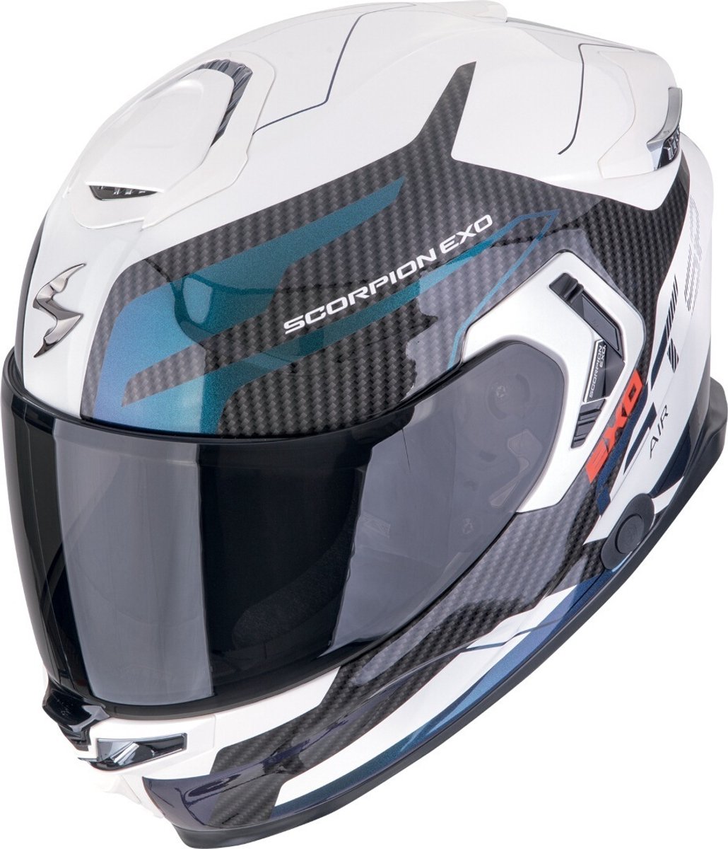 Scorpion EXO-GT SP Air Flex Zwart Wit Blauw Integraalhelm - Maat S - Helm