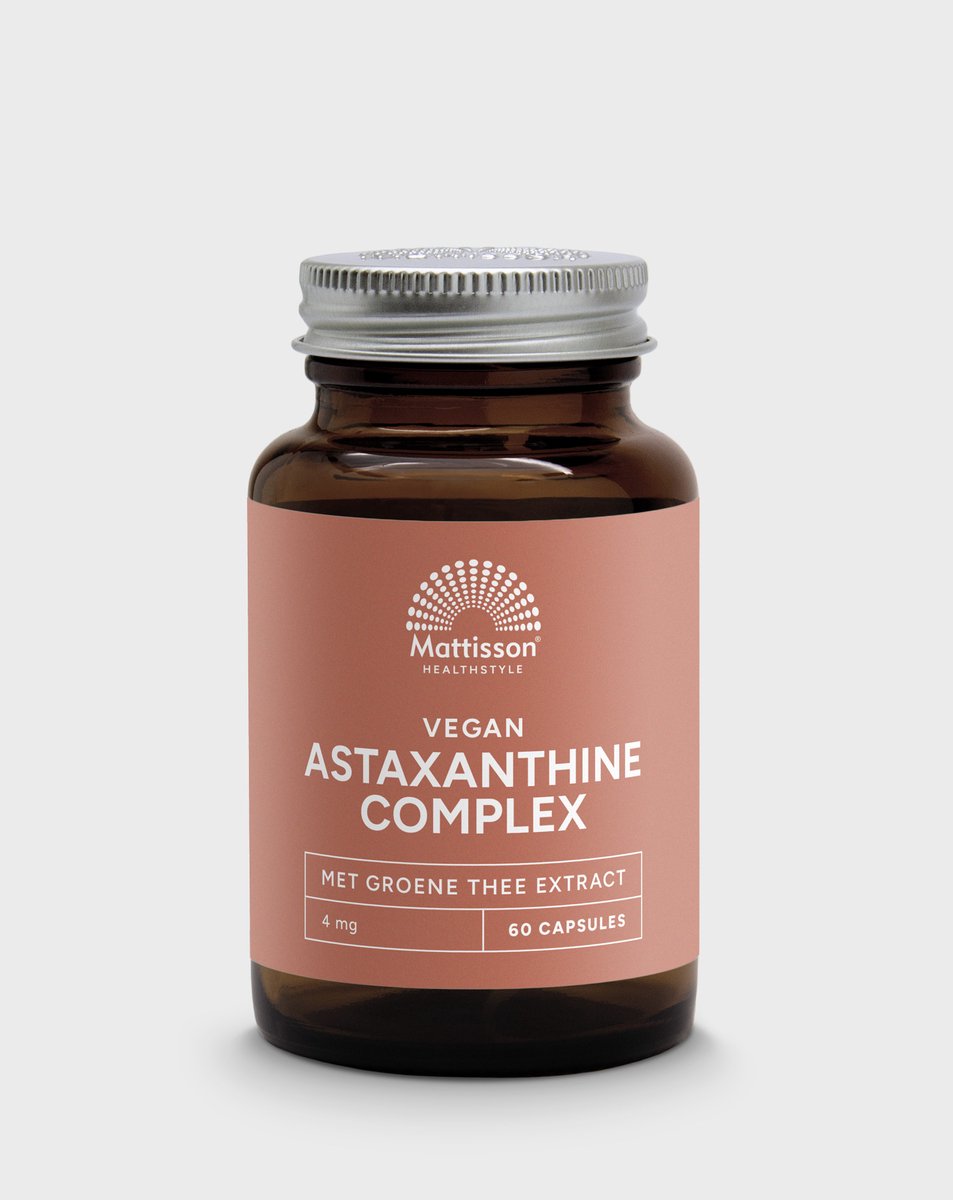 Goedkoopste Mattisson - Astaxanthine Complex - Donkerrode Kleurstof - Carotenoïde Eencellige Bloedregenalg - Supplement voor Hart en Bloedvaten, Immuunsysteem, Huid, Spieren, Kraakbeen & Darmen - 60 capsules