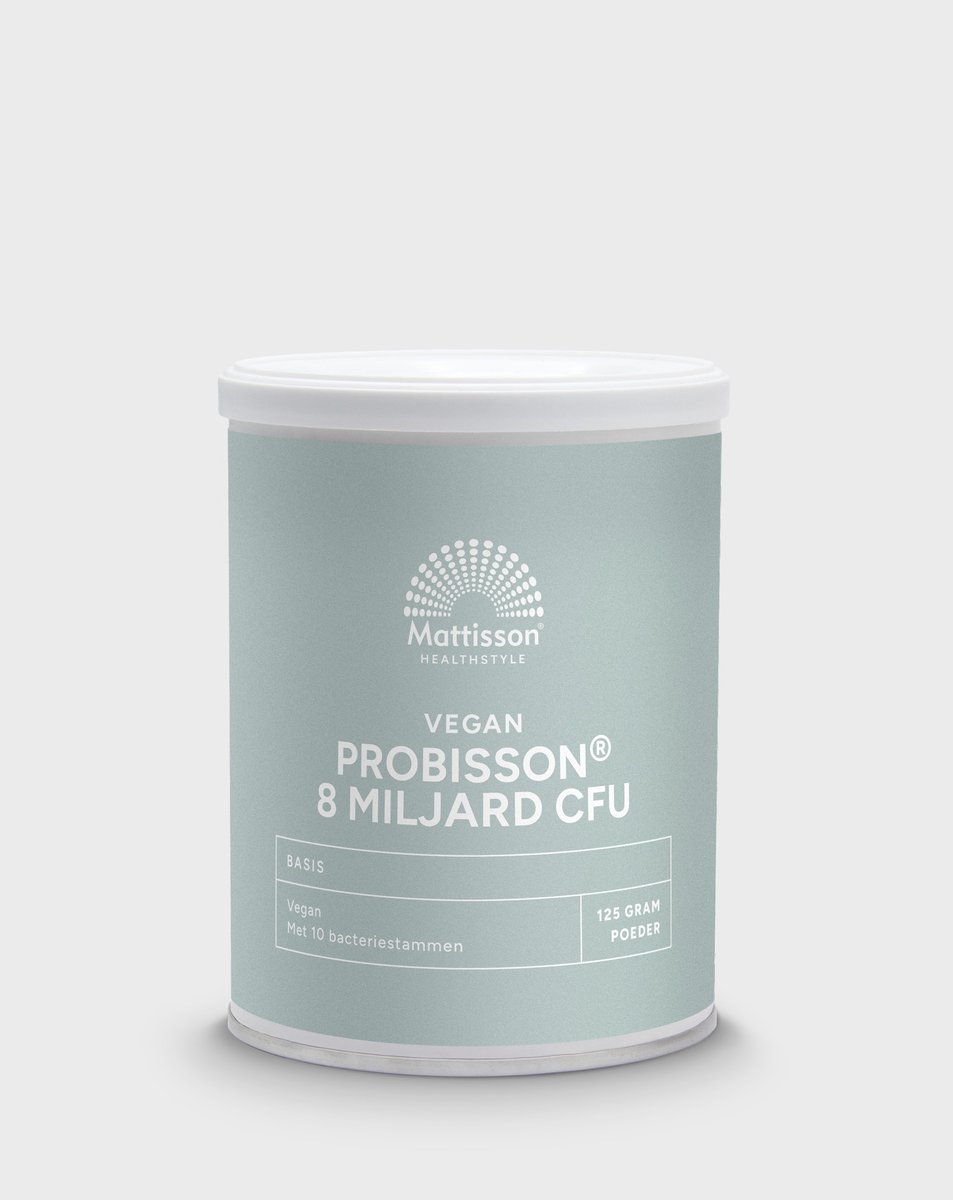 Goedkoopste Mattisson - Probiotica Poeder - 8 Miljard CFU - 8 Verschillende Probiotica Stammen - Voedingssupplement - 125 Gram