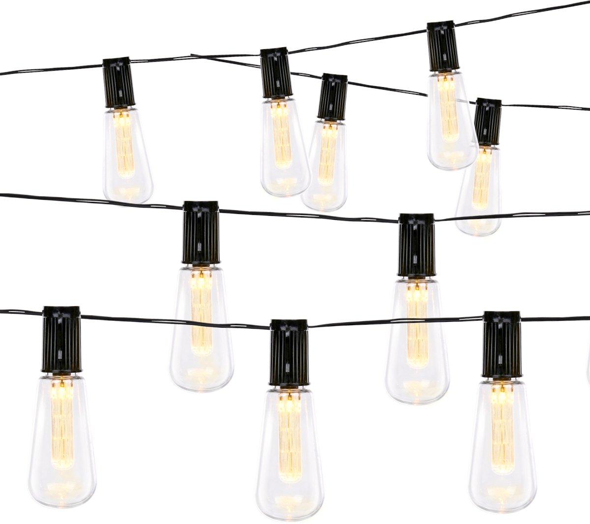 Grundig Solar Lichtsnoer - LED Tuinverlichting - Solar Lamp 3,35 Meter - Weerbestendige Tuinverlichting Zonneenergie