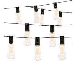 Grundig Solar Lichtsnoer - LED Tuinverlichting - Solar Lamp 3,35 Meter - Weerbestendige Tuinverlichting Zonneenergie