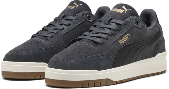 PUMA Shuffle Downtown SD Unisex Sneakers - Dusky Gray-PUMA Black-PUMA Gold