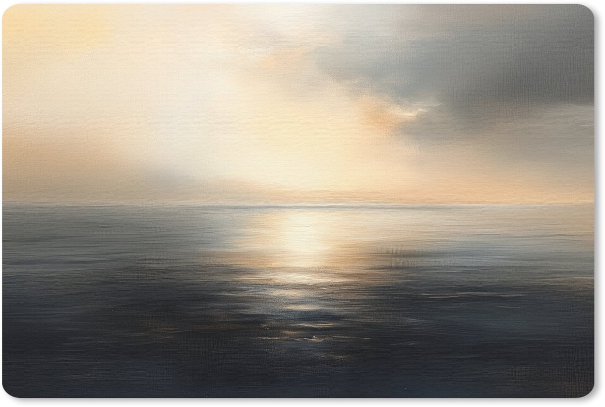 Muismat 27x18 cm - Mousepad Zon - Horizon - Zee - Muismatten