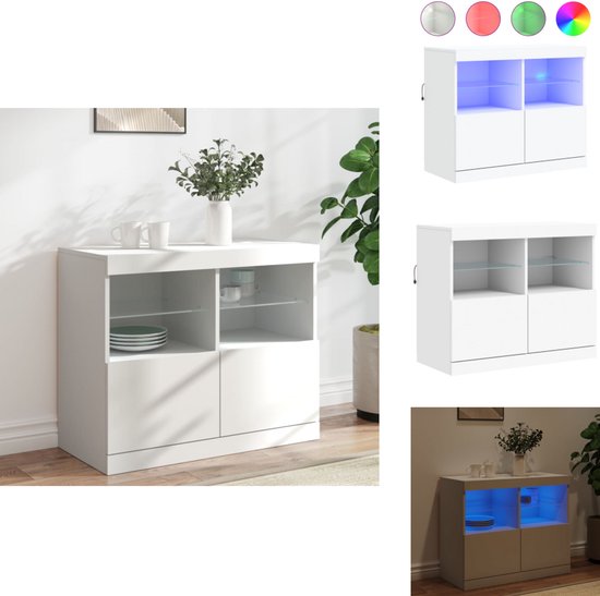 Dressoir met lade 101x35x76 cm spaanplaat betongrijs