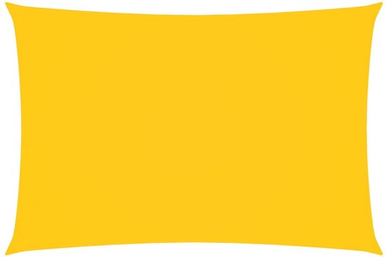 vidaXL Parasol rectangulaire 3 x 5 m Tissu Oxford Jaune