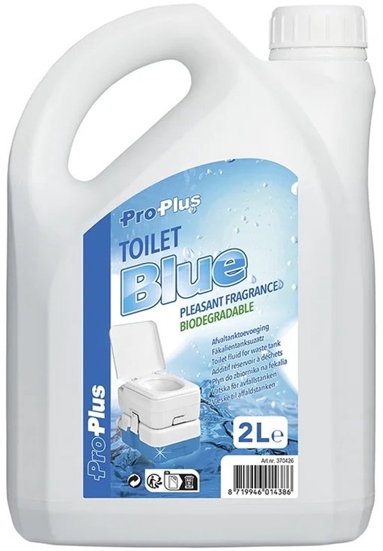 ProPlus toiletvloeistof - 2L - Afvaltanktoevoeging - Draagbaar Toilet - Chemisch Toilet - Campingaccessoires - Blauw van ProPlus — afbeelding 5