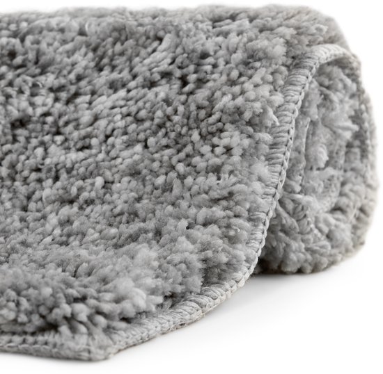 Badmat Zohome Miscela - Tapis de salle de bain - Tapis antidérapant - 60x100 - Grijs