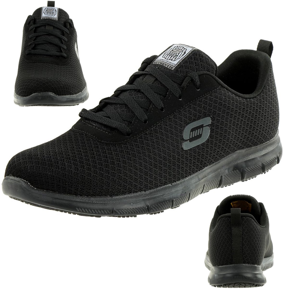 Skechers dames werkschoen WORK GHENTER BRONAUGH sneakers zwart