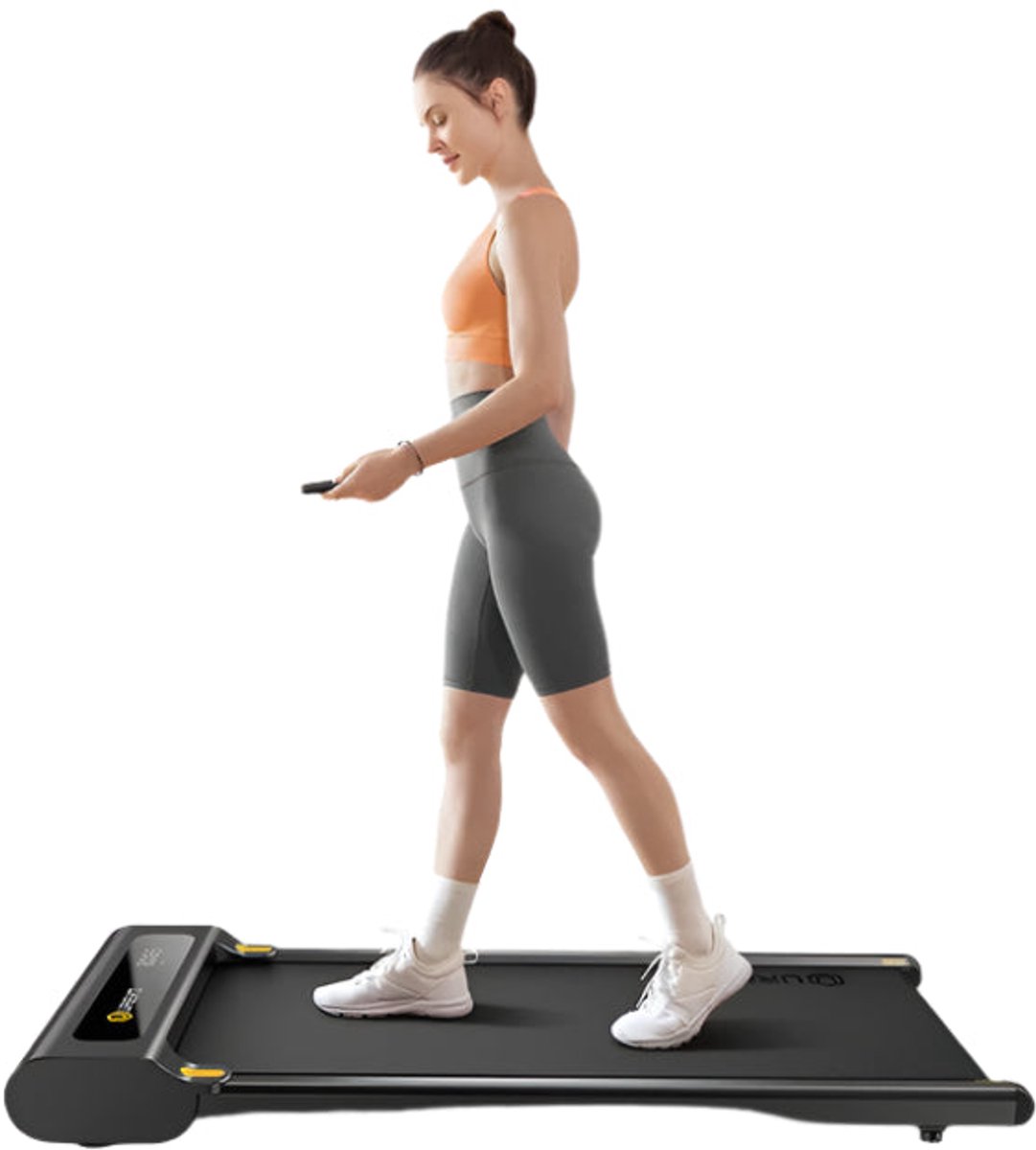 Loopband - Wandelband - Walking Pad - Maximale snelheid 1-6 km/u - Loopoppervlak 102,4 x 40 cm - Maximale belasting 120 kg - Afstandsbediening - Walkingpad - Loopband - Loopband - Zwart