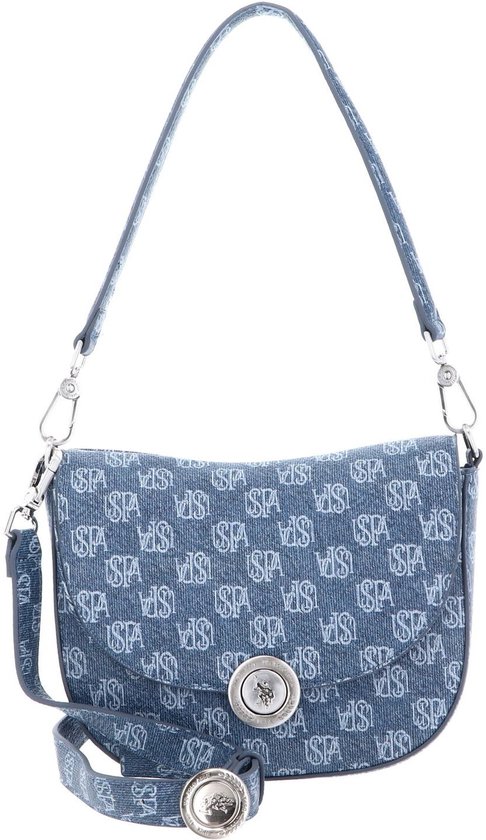 U.S. POLO ASSN. Sac à épaule bandoulière Exotic Flap Crossbody Bag Denim Bleu gris