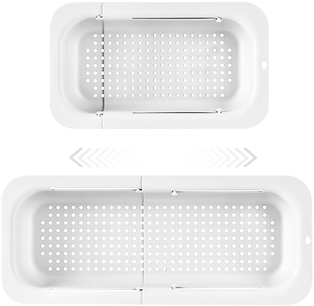 Ibenzoa® Uittrekbare Keukenzeef voor Gootsteen met Verstelbaar Ontwerp en Efficiënte Afvoergaten