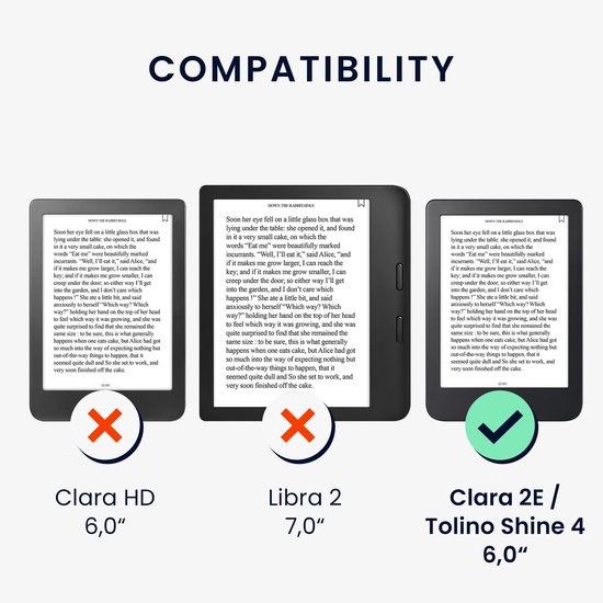 kwmobile e-reader hoesje geschikt voor Kobo Clara 2E hoes - E reader flip case met magnetische sluiting - Ereader cover - Tarotkaart design in donkerblauw / geel / zwart van kwmobile — afbeelding 4