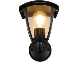 TRIO VENTA - Wandlamp - Zwart mat - excl. 1x E27 4 W - Wandmontage - Buitenverlichting - IP44