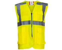 OXXA Alvin 0170 RWS verkeersvest met rits, geel XL/XXL