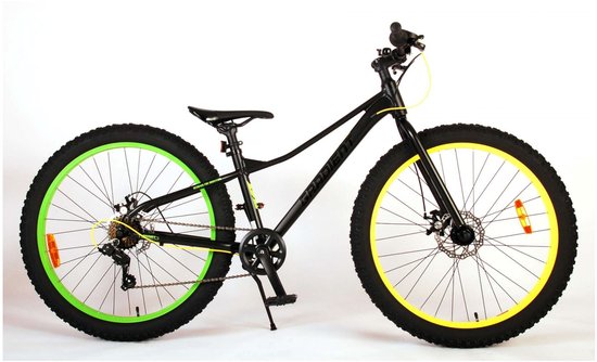 Volare Gradient Kinderfiets - Jongens - 26 inch - Zwart Geel Groen - 7 speed - Prime Collection van Volare — afbeelding 2