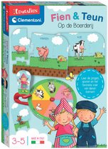 Clementoni Education - Fien en Teun Puzzelspel met Boerderijthema - Legpuzzel met Draaischijf - Het Leerzame Cadeautje - 3-5 jaar