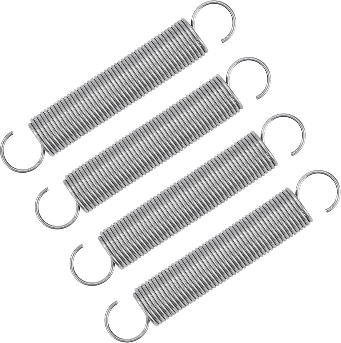 Trekveren 100 mm - roestvrij staal - 4 stuks