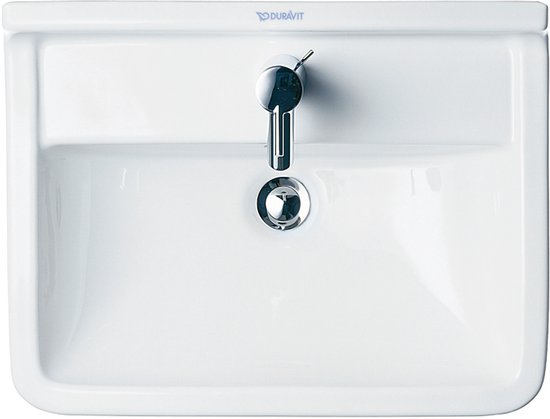 Lavabo 550x430 mm, avec un trou pour robinet, blanc