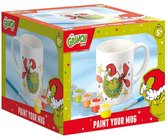 the Grinch Totum - inkleur mok beker knutselen - knutselen schilderen incl. 5 kleuren verf en penseeltje - speelgoed jongens meisjes