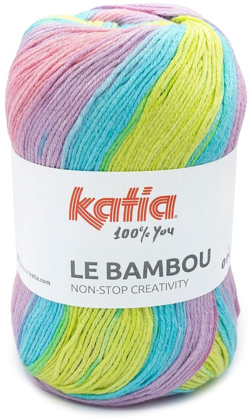 Katia Le Bambou - 101 blue lagoon - Katoen/Bamboegaren met Kleurverloop