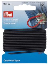 Super elastiek zwart 6mm - Van Schie Raamdecoratie en Stoffen