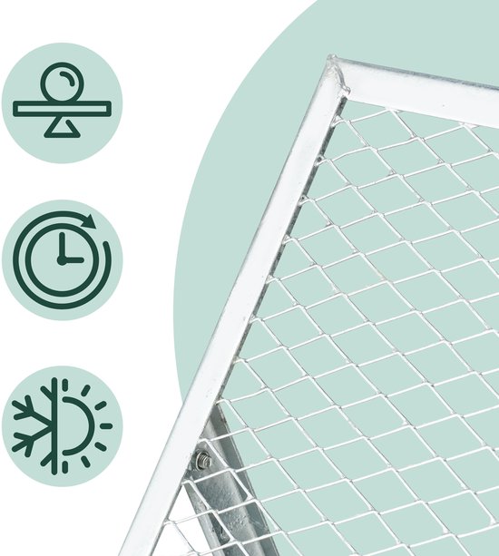 tuinzeef - 20 x 40 mm mazen - gegalvaniseerd - metaal van Merkloos	 — afbeelding 4