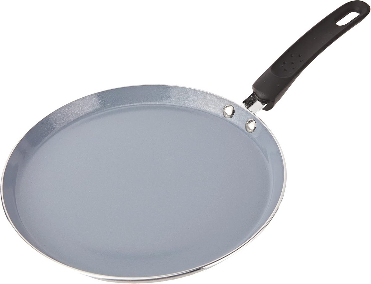 Ecologische inductiegeschikte pan met antiaanbaklaag - 24 cm, Aluminium/IJzer, Gezond koken zonder giftige stoffen