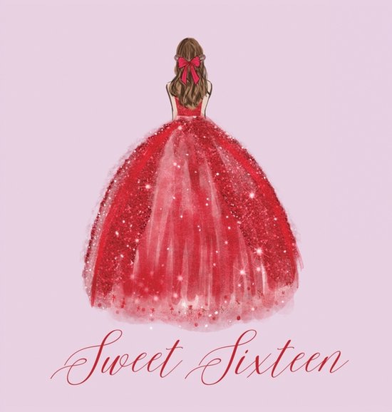 Sweet sixteen guest book, party Guest book, birthday party g ... - cover