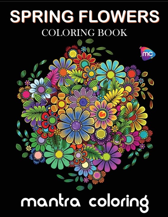 Spring Flowers Coloring Book - cover