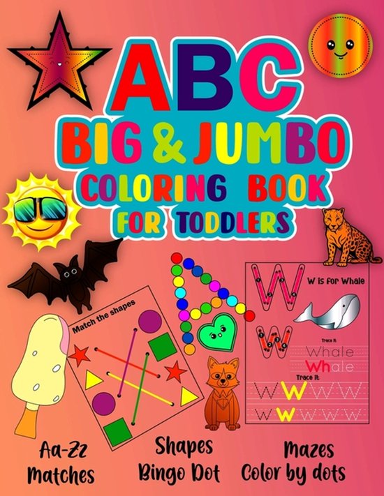 ABC Big & Jumbo Coloring Book for Toddlers - cover