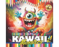 Coloring book Kawaii Monsters