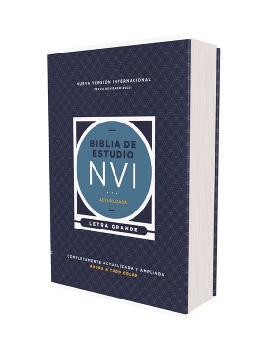 Omslag van NVI Biblia de Estudio Actualizada – letra grande, tapa dura