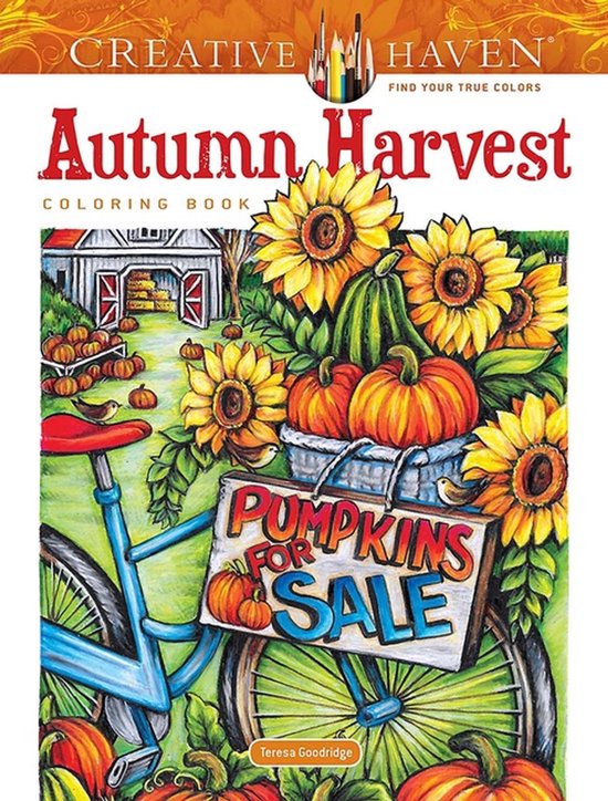 Creative Haven Autumn Harvest Coloring Book - cover
