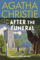 Boekomslag 'After the Funeral' van Agatha Christie met een kerk en begraafplaats.