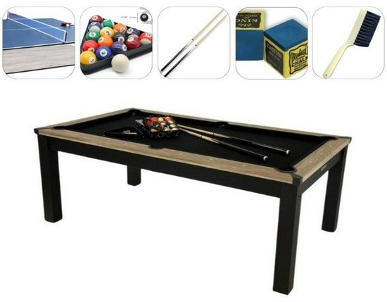 Pegasi Pooltafel Florence 7ft - Incl. Multi top Florence - Zwart - Hout - Pooltafel voor thuis van Merkloos — afbeelding 5