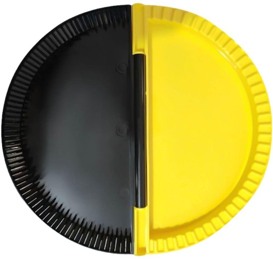 1 stuk Taco maker -Tortilla Pers 20cm - doe-het- Tortilla maker - zelf broodjesvorm voor gezonde snacks, veilig voor koken - Geel
