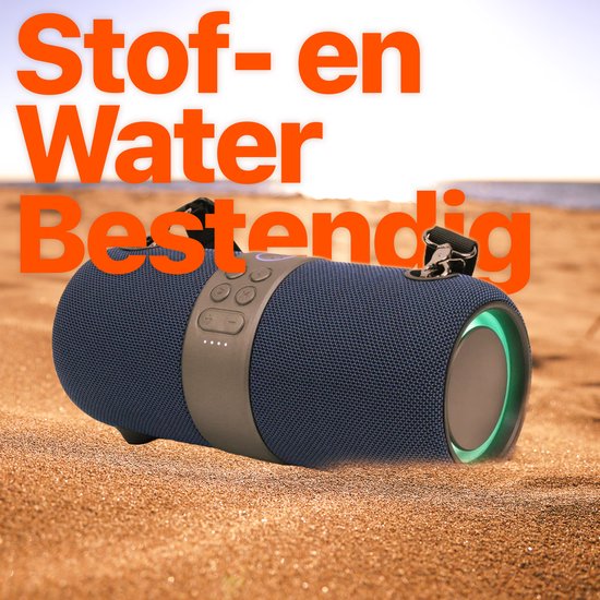 Xssive BSP05 Premium Bluetooth Speaker - 30W Vermogen - IPX6 Waterdicht - TWS Technologie - RGB Verlichting - Powerbank Functie - Blauw van Xssive — afbeelding 5
