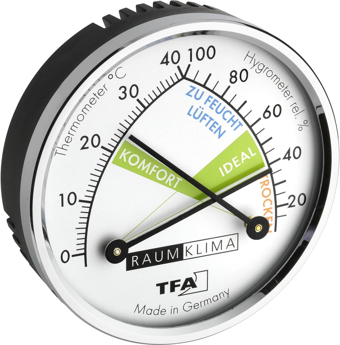 Analoge Thermo-Hygrometer voor Temperatuur en Luchtvochtigheid - Creëer een Gezond Binnenklimaat