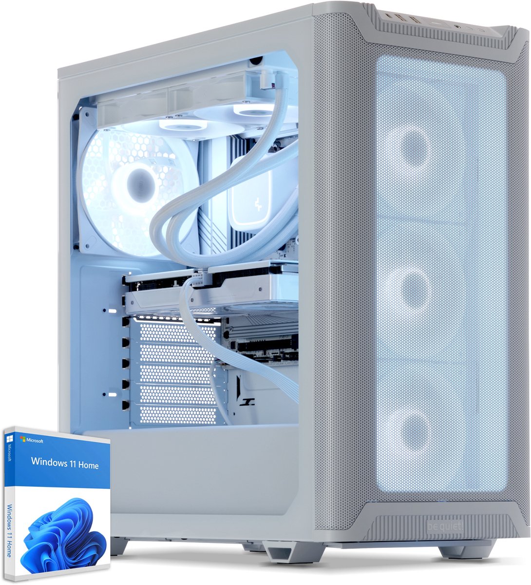 Sedatech Advanced Gaming PC Waterkoeling Premium White Edition • AMD Ryzen 9 9900X3D • Geforce RTX5080 • 64Gb DDR5 • 2Tb SSD M.2 • WiFi, USB C 4.0 • BT • Windows 11 • Desktop computer
