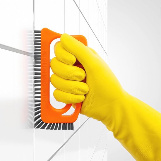 Tegelvoegenborstel Oranje/Grijs - Perfect voor Schone Voegen van PéBéO — afbeelding 4