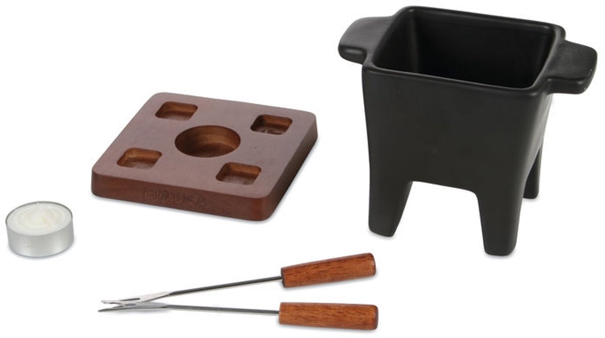 Boska Tapas Fondueset Nero - Fondueset - Kaasfondue - voor 175 gram Kaas - 300 ml – foto 8