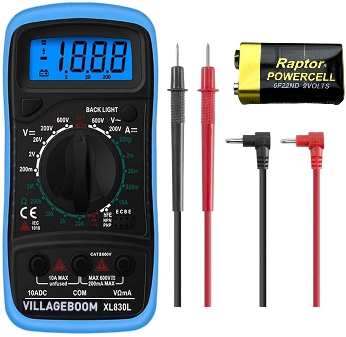 Digitale Multimeter – Voltmeter, Continuïteitstest & Spanningstester voor Doe-Het-Zelvers en Technici