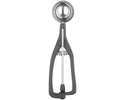 Stöckel Portioneerlepel voor linkshandigen – glasvezel versterkt – kleurmarkering – Ø45 mm – zwart