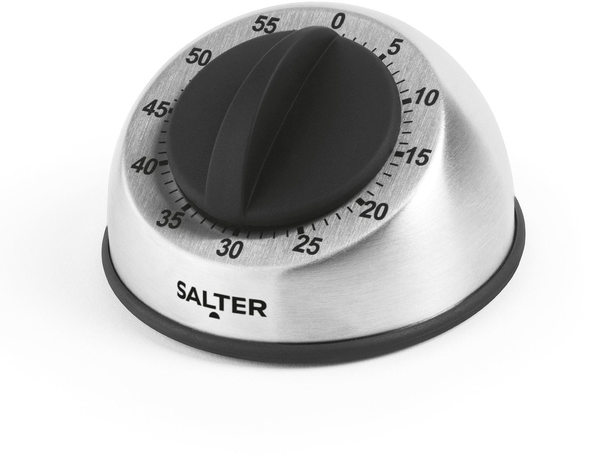 Salter Mechanische Keukentimer - 60 Min Aftellen - Draaien om te Gebruiken
